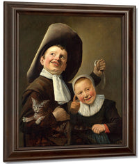 A Boy And A Girl With A Cat And An Eel 1635 By Judith Leyster Fine Art Print