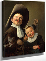A Boy And A Girl With A Cat And An Eel 1635 By Judith Leyster Fine Art Print