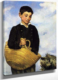 A Boy With A Dog 1861 Oil On Canvas 92X72Cm By Edouard Manet Fine Art Print