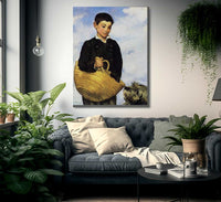 A Boy With A Dog 1861 Oil On Canvas 92X72Cm By Edouard Manet Fine Art Print