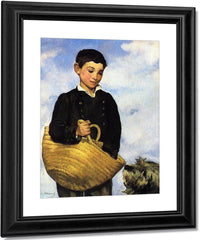 A Boy With A Dog 1861 Oil On Canvas 92X72Cm By Edouard Manet Fine Art Print