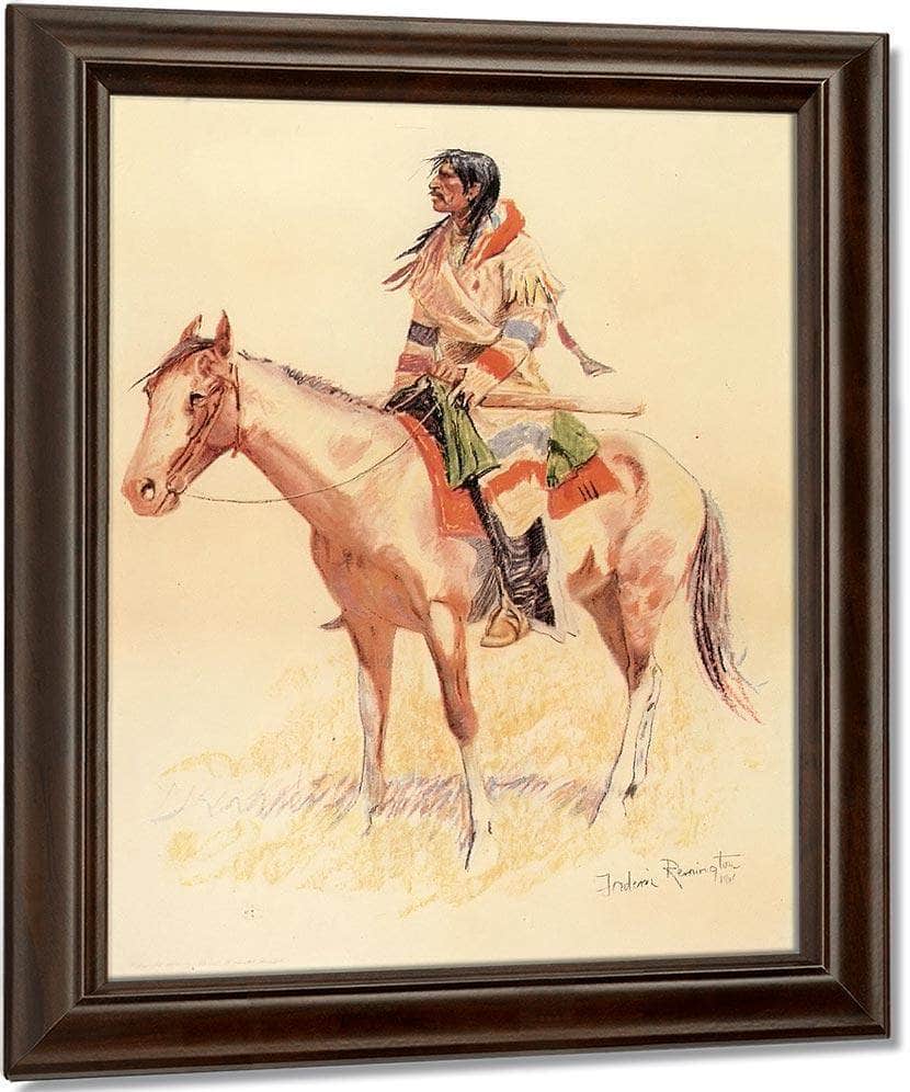 A Breed Aka An Indian Scout By Frederic Remington Fine Art Print