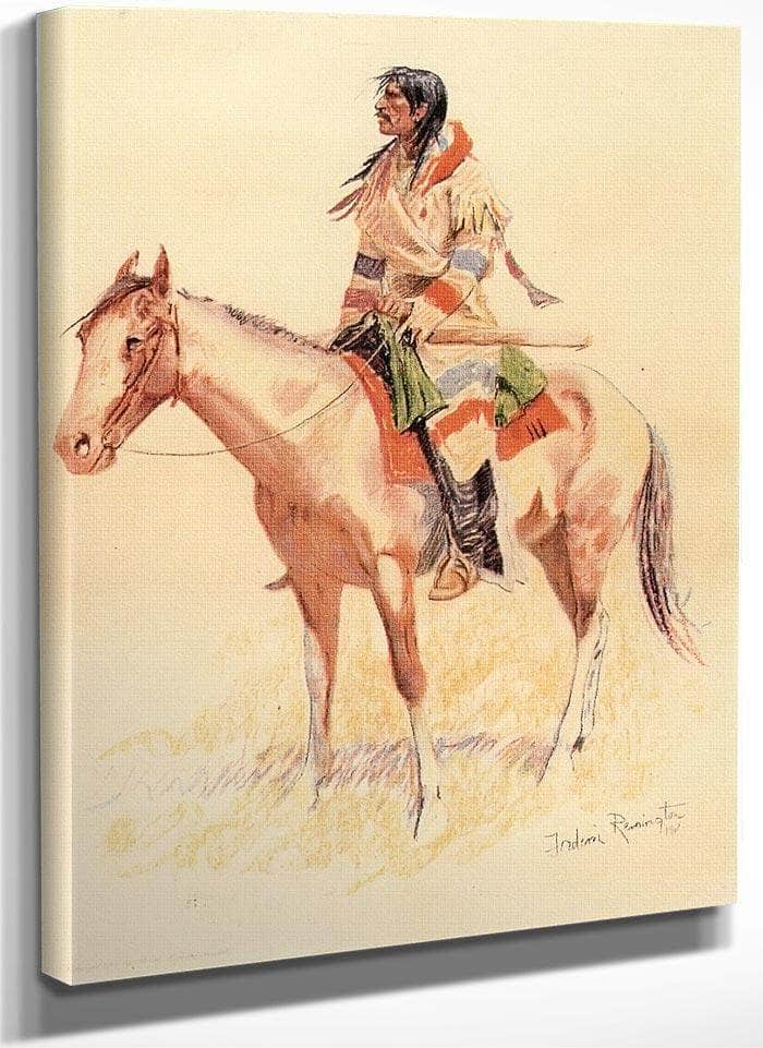 A Breed Aka An Indian Scout By Frederic Remington Fine Art Print