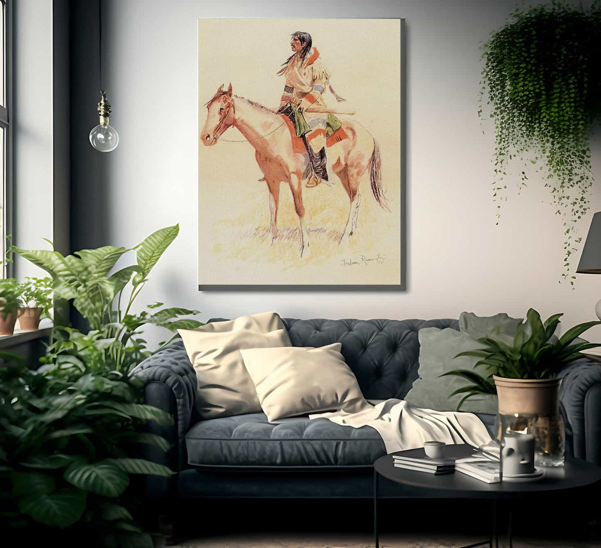 A Breed Aka An Indian Scout By Frederic Remington Fine Art Print