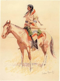 A Breed Aka An Indian Scout By Frederic Remington Fine Art Print