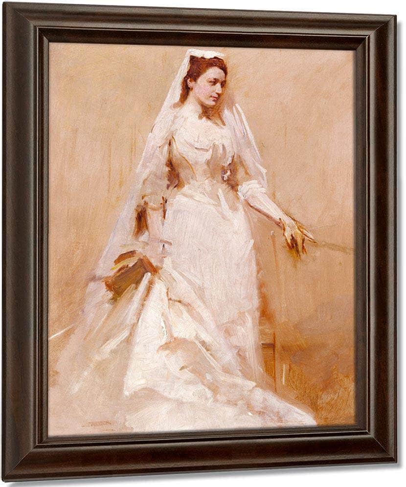 A Bride By Abbott Handerson Thayer Fine Art Print