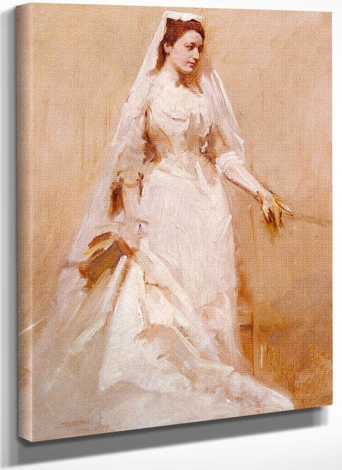 A Bride By Abbott Handerson Thayer Fine Art Print