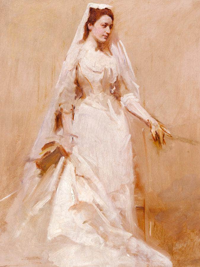 A Bride By Abbott Handerson Thayer Fine Art Print