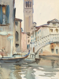 A Bridge And Campanile, Venice By John Singer Sargent Fine Art Print