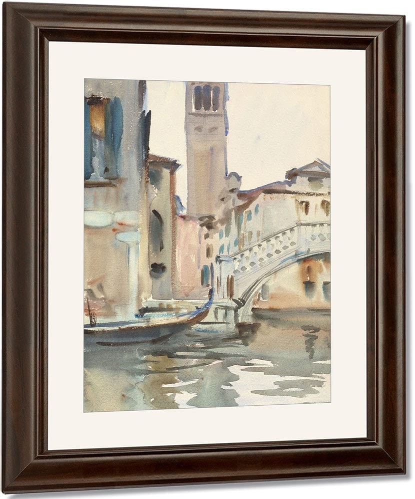 A Bridge And Campanile, Venice By John Singer Sargent Fine Art Print