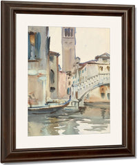 A Bridge And Campanile, Venice By John Singer Sargent Fine Art Print