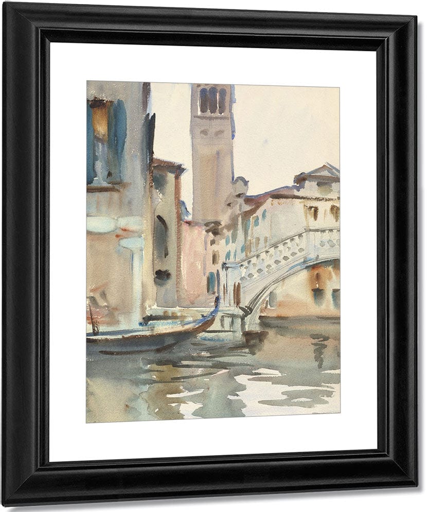 A Bridge And Campanile, Venice By John Singer Sargent Fine Art Print