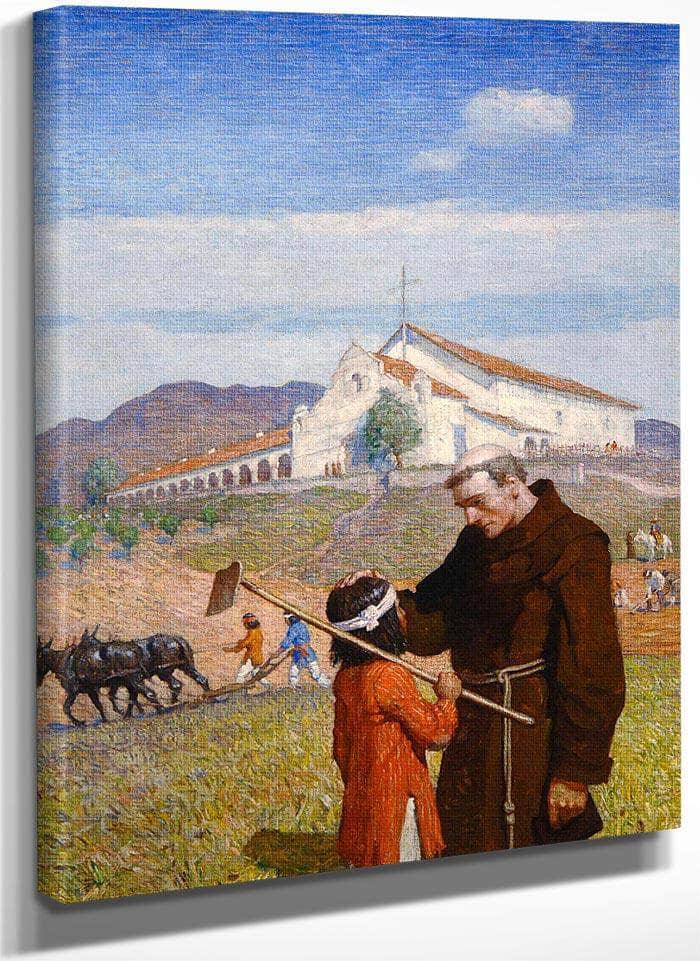 A California Mission, 1918 By NC Wyeth Fine Art Print