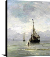 A Calm Sea Painting Hendrik Willem Mesdag Canvas Art Fine Art Print