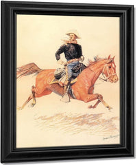 A Calvary Officer By Frederic Remington Fine Art Print