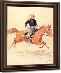 A Calvary Officer By Frederic Remington Fine Art Print