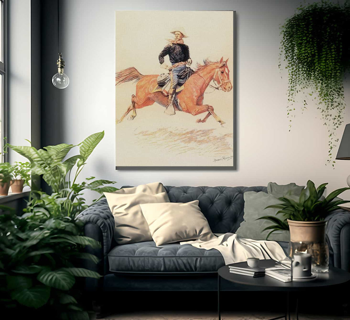 A Calvary Officer By Frederic Remington Fine Art Print