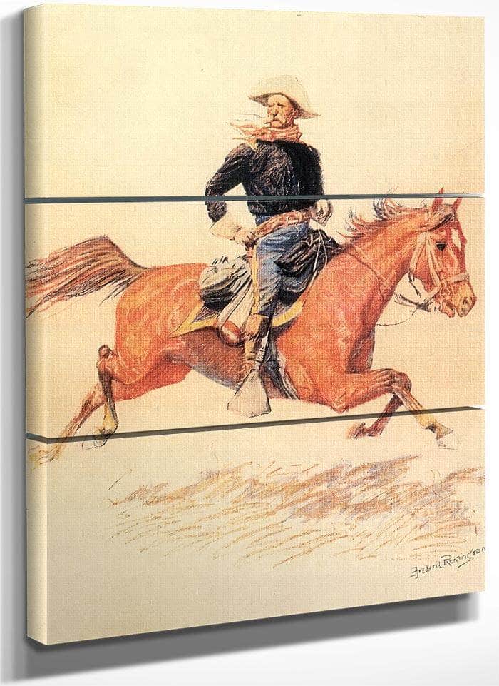 A Calvary Officer By Frederic Remington Fine Art Print