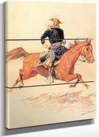 A Calvary Officer By Frederic Remington Fine Art Print