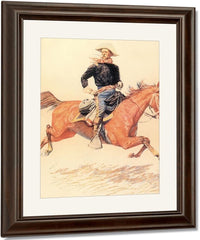 A Calvary Officer By Frederic Remington Fine Art Print