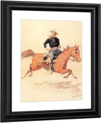 A Calvary Officer By Frederic Remington Fine Art Print