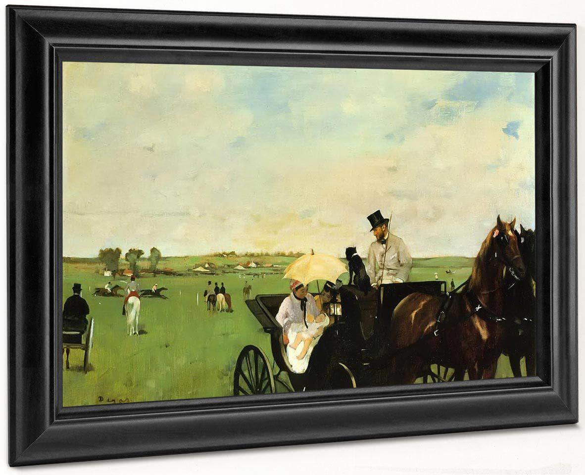 A Carriage At The Races By Edgar Degas Fine Art Print