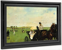 A Carriage At The Races By Edgar Degas Fine Art Print