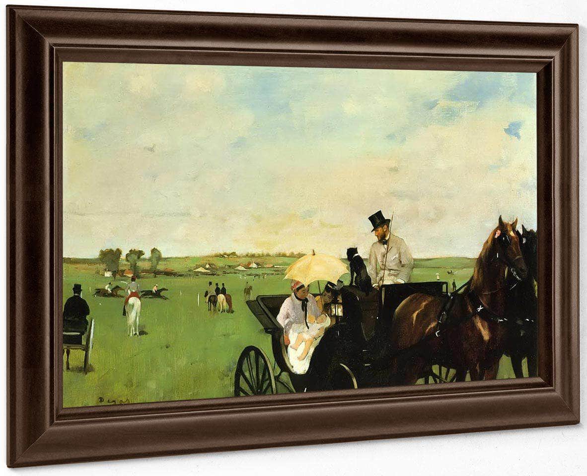 A Carriage At The Races By Edgar Degas Fine Art Print