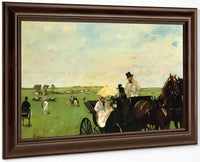 A Carriage At The Races By Edgar Degas Fine Art Print