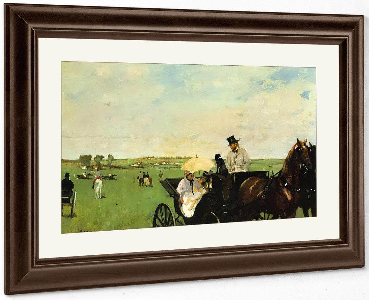 A Carriage At The Races By Edgar Degas Fine Art Print