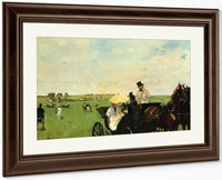 A Carriage At The Races By Edgar Degas Fine Art Print