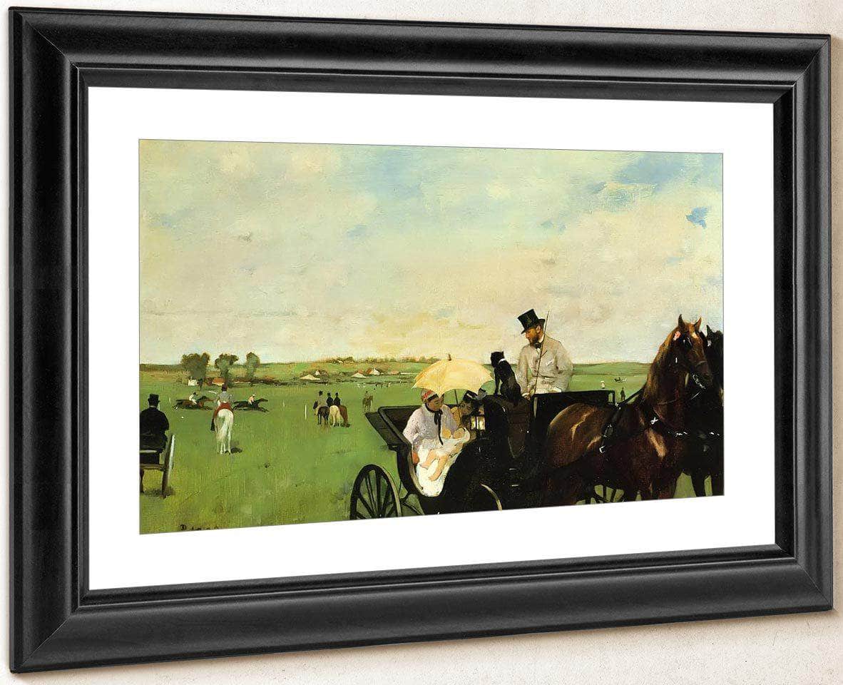 A Carriage At The Races By Edgar Degas Fine Art Print