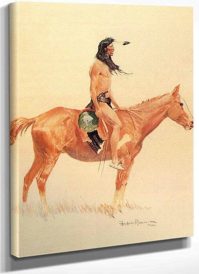 A Cheyenne Buck By Frederic Remington Fine Art Print