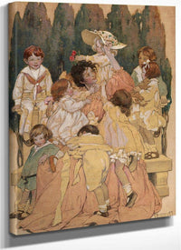 A Childs Garden Of Verses Book Illustration 1905 By Jessie Willcox Smith Fine Art Print