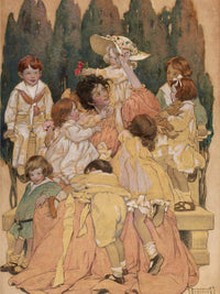 A Childs Garden Of Verses Book Illustration 1905 By Jessie Willcox Smith Fine Art Print
