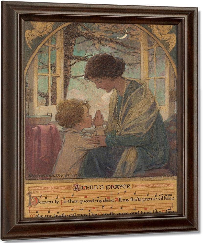 A Childs Prayer Book Cover 1925 By Jessie Willcox Smith Fine Art Print