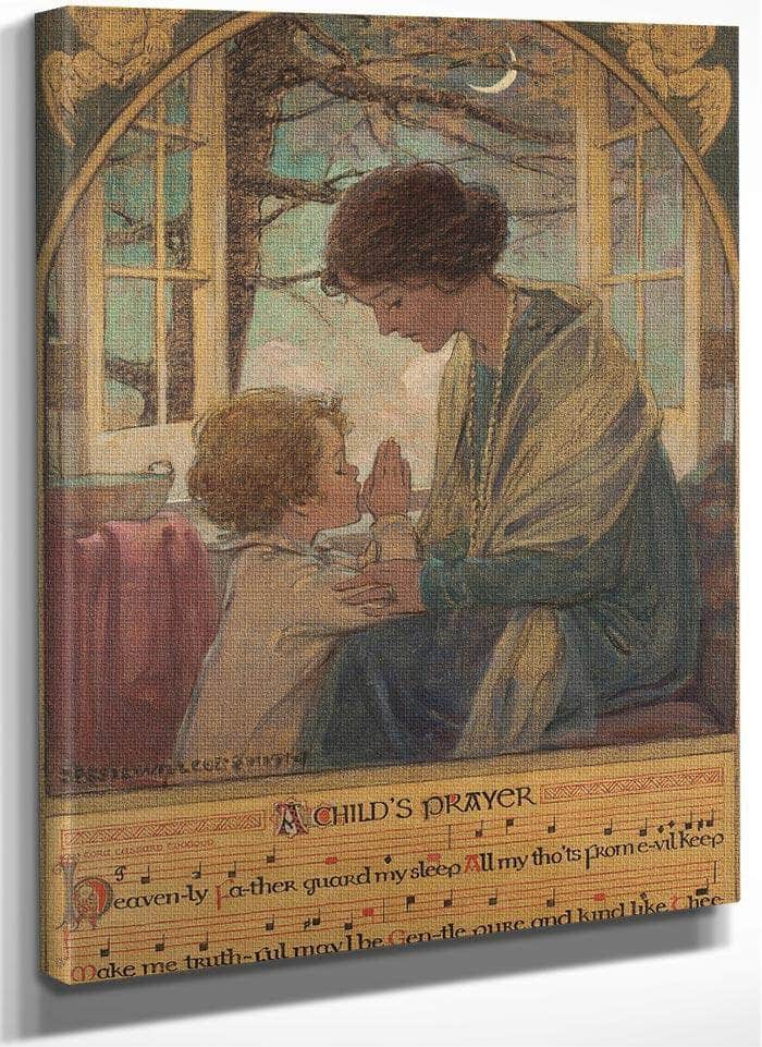 A Childs Prayer Book Cover 1925 By Jessie Willcox Smith Fine Art Print