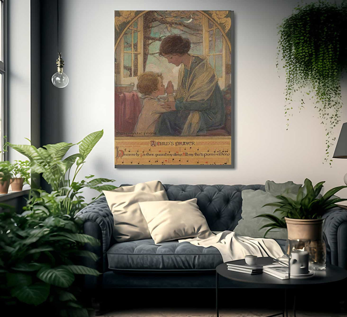 A Childs Prayer Book Cover 1925 By Jessie Willcox Smith Fine Art Print