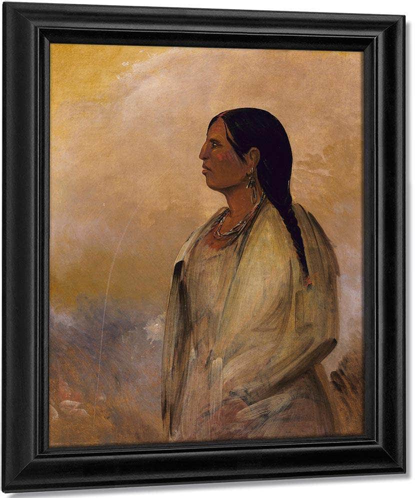 A Choctaw Woman By George Catlin Fine Art Print