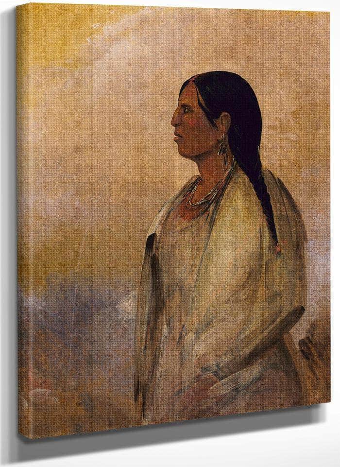 A Choctaw Woman By George Catlin Fine Art Print