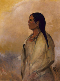 A Choctaw Woman By George Catlin Fine Art Print