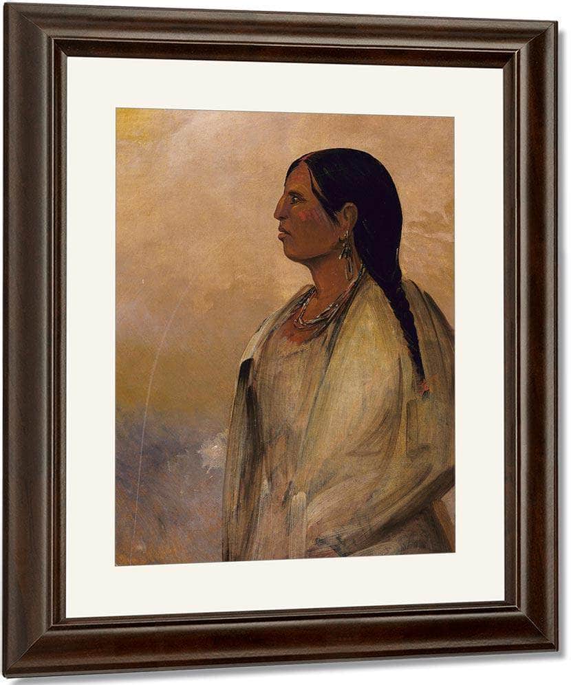 A Choctaw Woman By George Catlin Fine Art Print