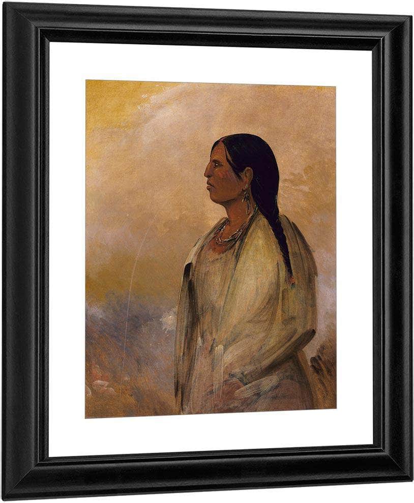 A Choctaw Woman By George Catlin Fine Art Print