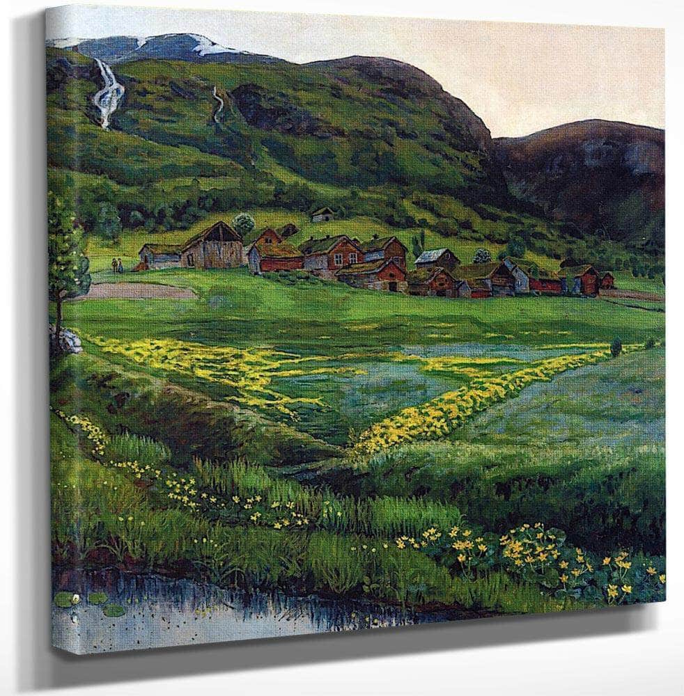 A Clear Night In June By Nicolai Astrup Fine Art Print