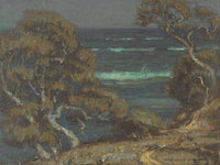 A Coastal Path Among Cypress Trees By William Wendt Fine Art Print