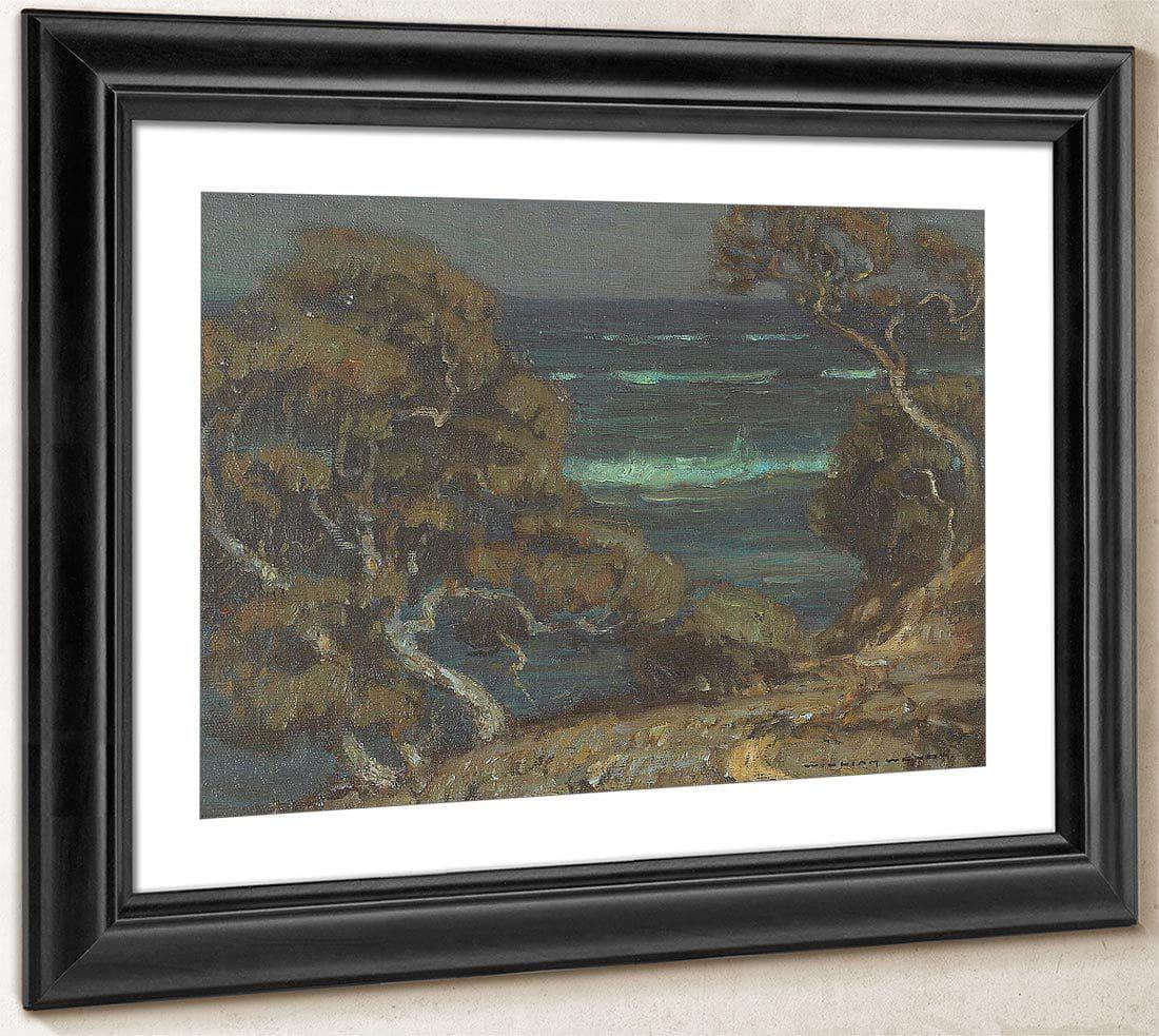 A Coastal Path Among Cypress Trees By William Wendt Fine Art Print
