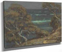 A Coastal Path Among Cypress Trees By William Wendt Fine Art Print