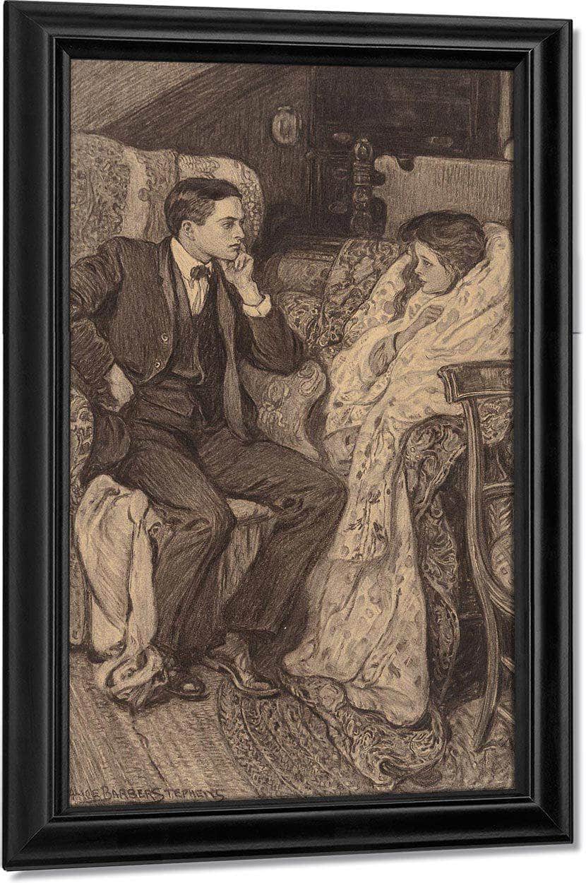 A Conversation By Alice Barber Stephens Fine Art Print