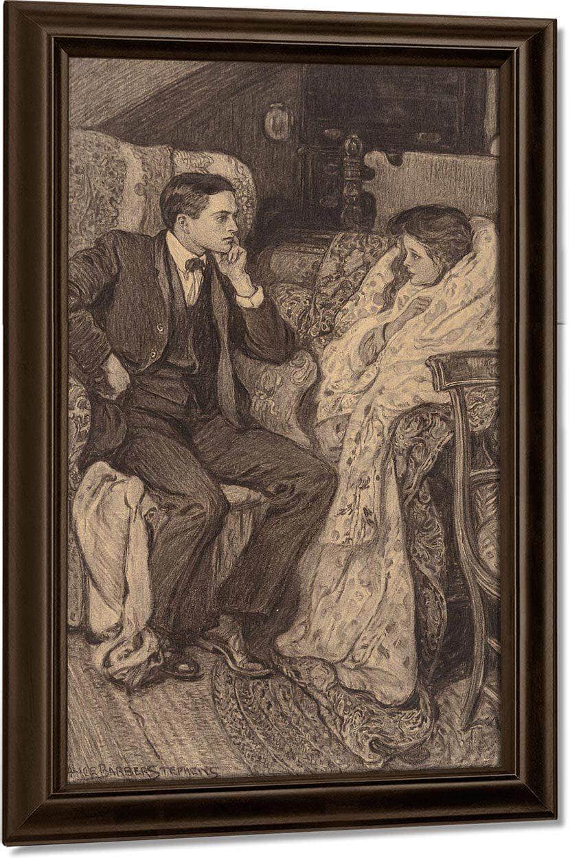 A Conversation By Alice Barber Stephens Fine Art Print