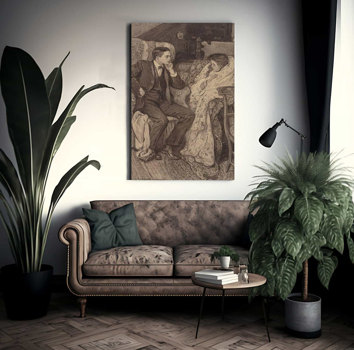 A Conversation By Alice Barber Stephens Fine Art Print